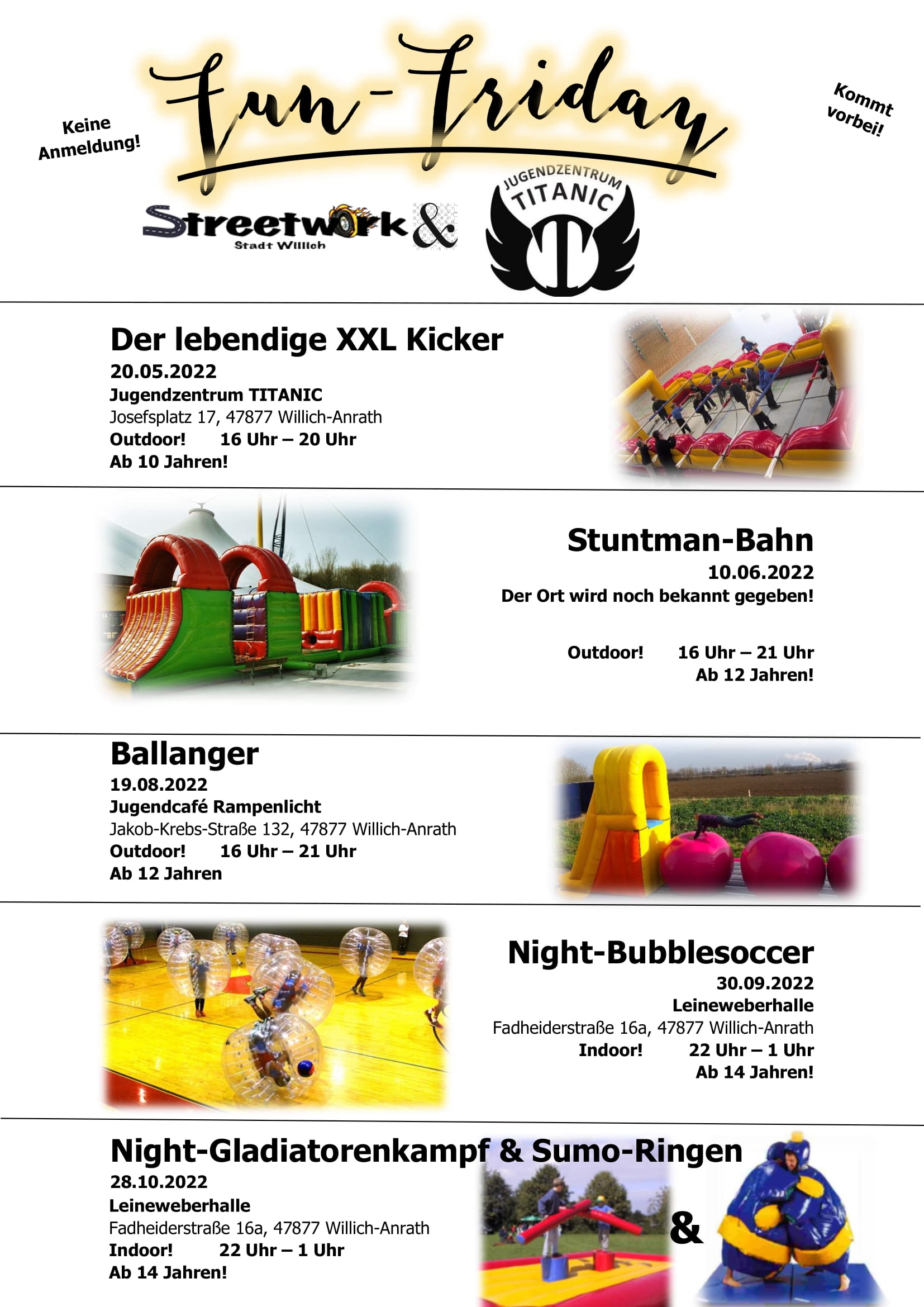 Fun Friday A4 Plakat ohne Ort Stuntbahn-1 (c) Maik Vanck